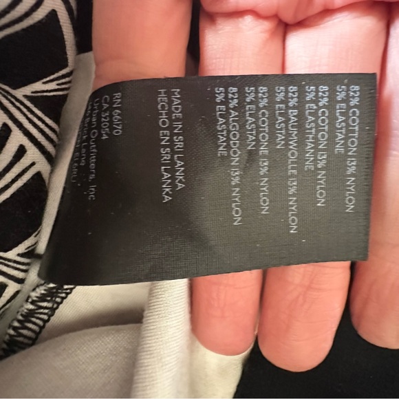 Anthropologie Maeve Black and White Patterned Women's Pants - Picture 4 of 4